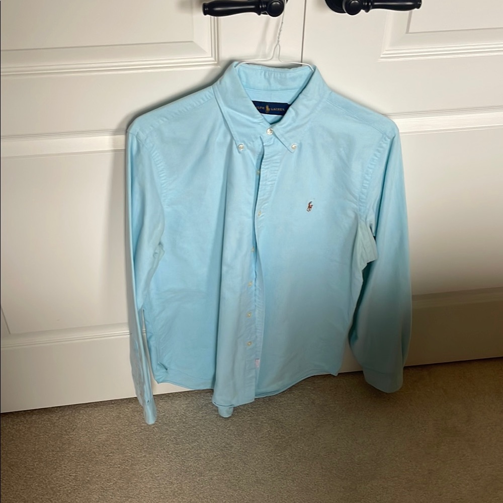 Light Blue Polo Ralph Lauren Button-Down Shirt
